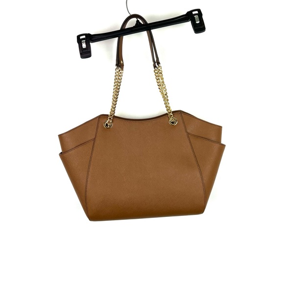 Michael Kors Women’s Brown Leather Shoulder Bag Size Medium - Picture 6 of 9